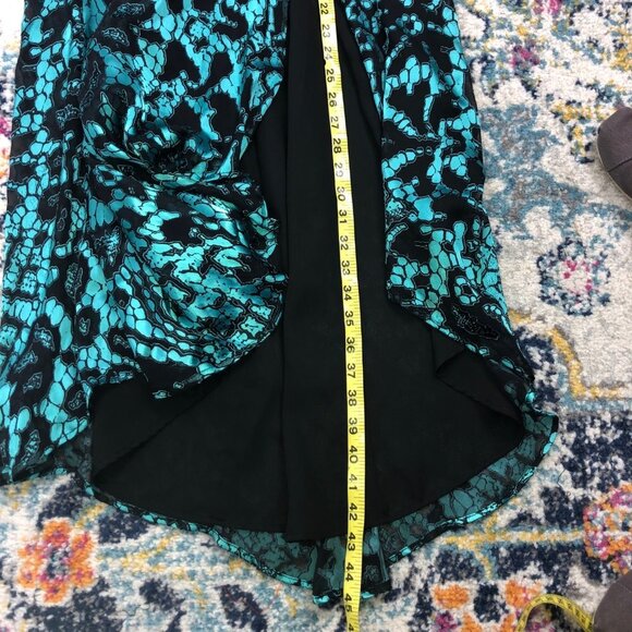 Nanette Lepore Metallic Floral Silk Maxi Dress Size 0 - Picture 13 of 14